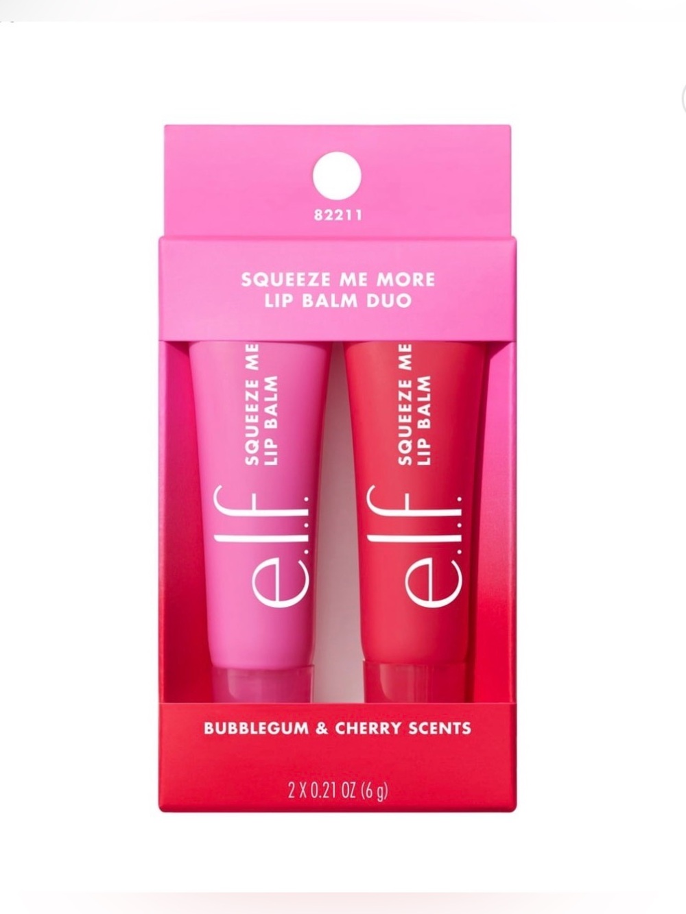 e.l.f. • Squeeze Me More Lip Balm Duo • Bubble Gum & Cherry • NWT $9